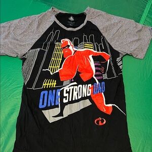 Disney Incredibles Red and Gray Men's Tee